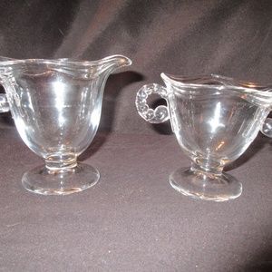 Vintage Fostoria Coronet 2560 Cream/Sugar Set